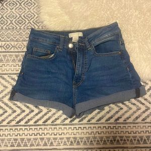 jean shorts, dark blue, size 4 Canada, full coverage